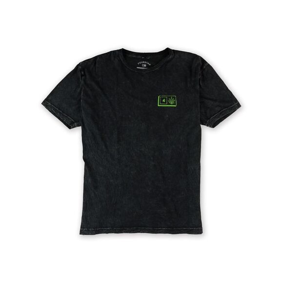 Fourstar Clothing Mens The Fourstar Bar Leaf Graphic T-Shirt, Black, NWT - Picture 2 of 2